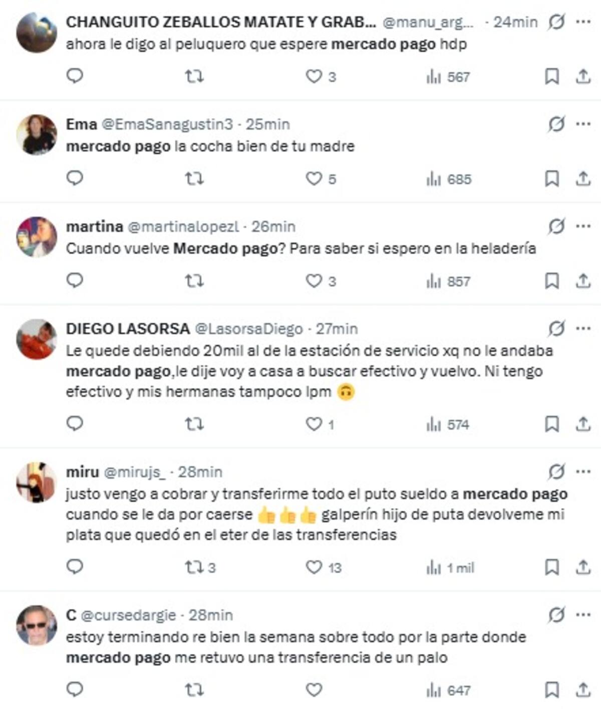 Se cayó Mercado Pago