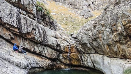 Olla del Napostá, Sierra de la Ventana. Foto Instagram @turismosierradelaventana