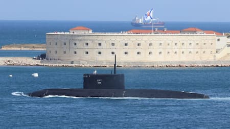 Submarino ruso. Foto: Reuters
