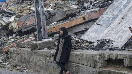 Destrucciones en Gaza por bombardeos israelíes. Foto: EFE.