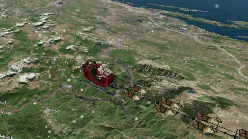 Papá Noel, aplicación para seguirlo en vivo