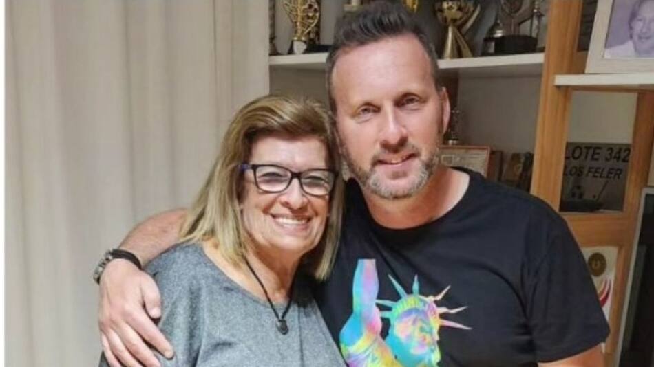 Hernán Feler y su tia, Ofelia Roitman. Foto: Instagram/ @hfeler