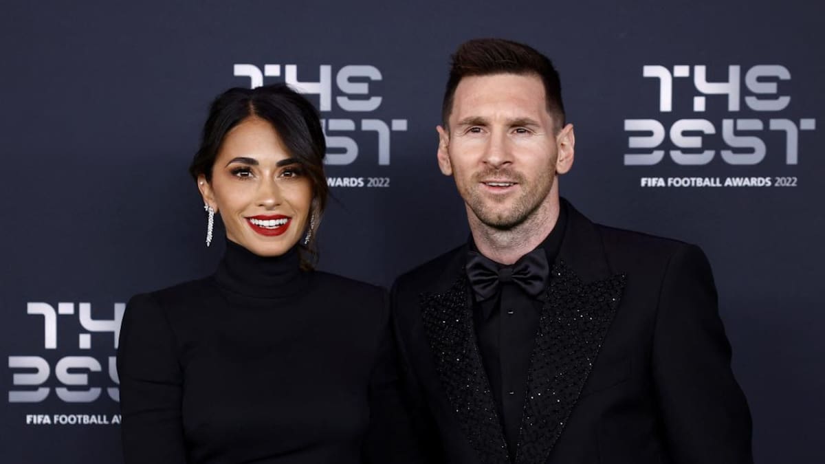 Lionel Messi y Antonella Roccuzzo 1; Premios The Best. Foto: Reuters.