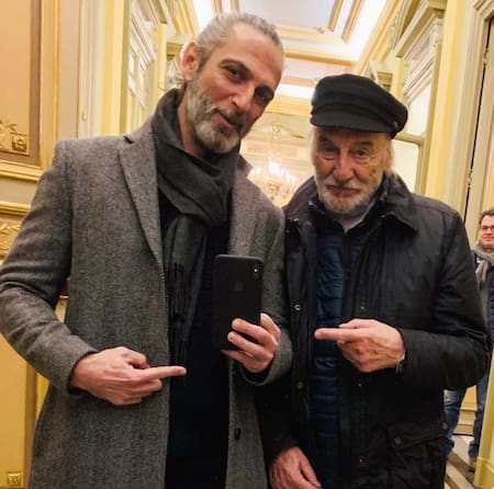 Ernesto y Héctor Alterio. Foto: Instagram Ernesto Alterio