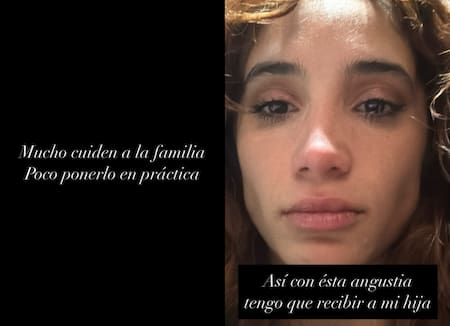 Las historias de Melody Luz contra Alex Caniggia. Fotos: Instagram @melodyluz