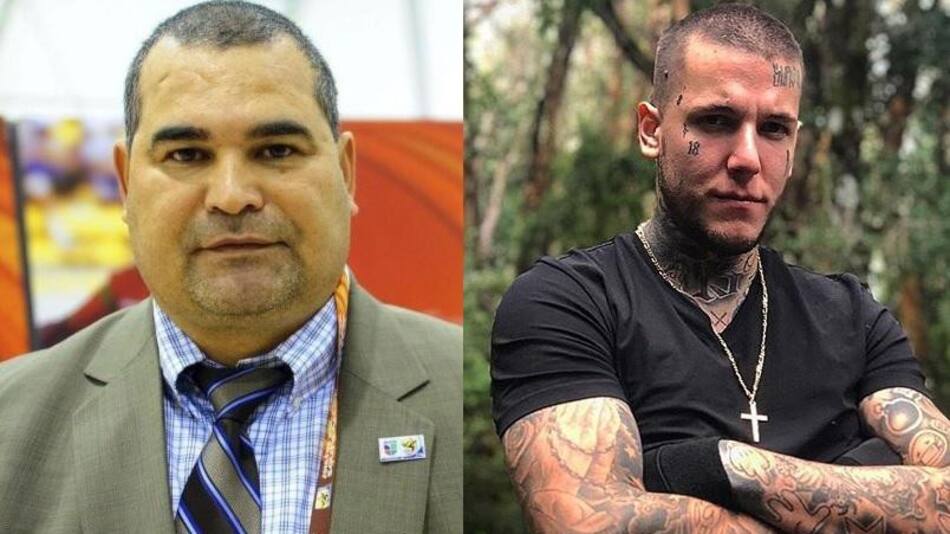 José Luis Chilavert y Alexander Caniggia