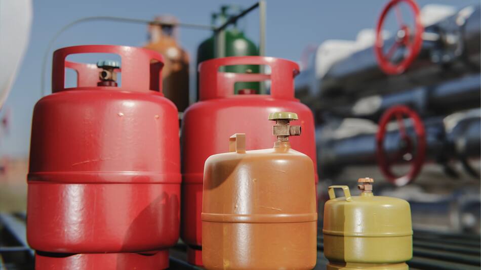 Garrafa de gas.