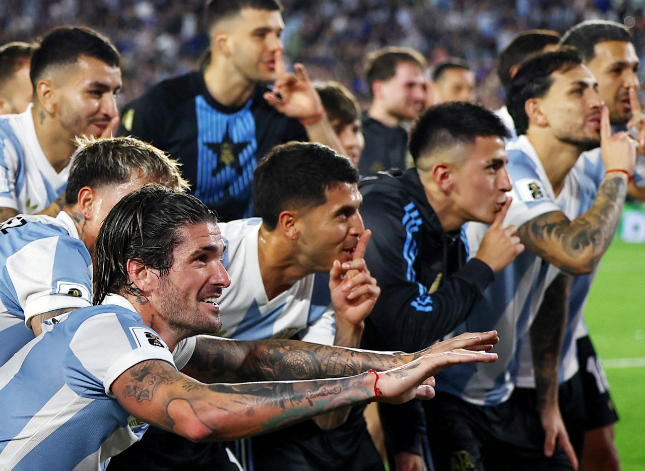 Argentina, la mejor selección en el ranking FIFA. Foto: Reuters/Agustin Marcarian
