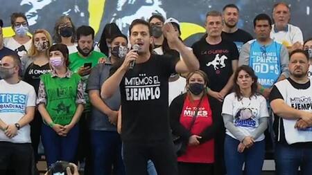 Julián Álvarez, acto de La Cámpora