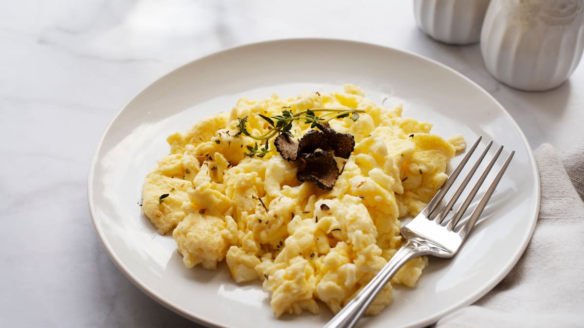 Huevos revueltos.