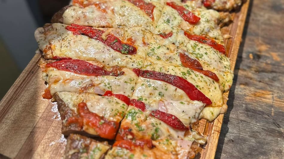 Una nueva receta de matambre a la pizza.