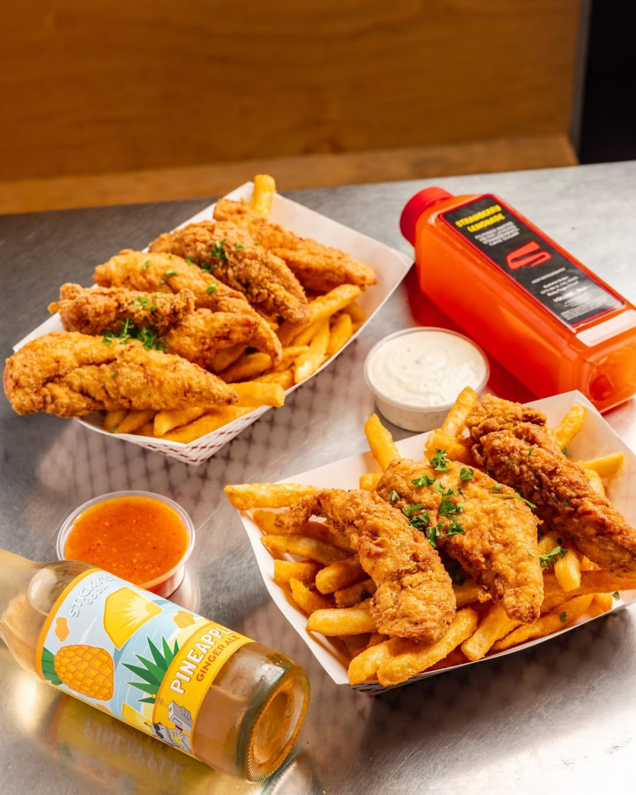La empresa de pollo que anunció la quiebra. Foto Instagram @stickysfingerjoint