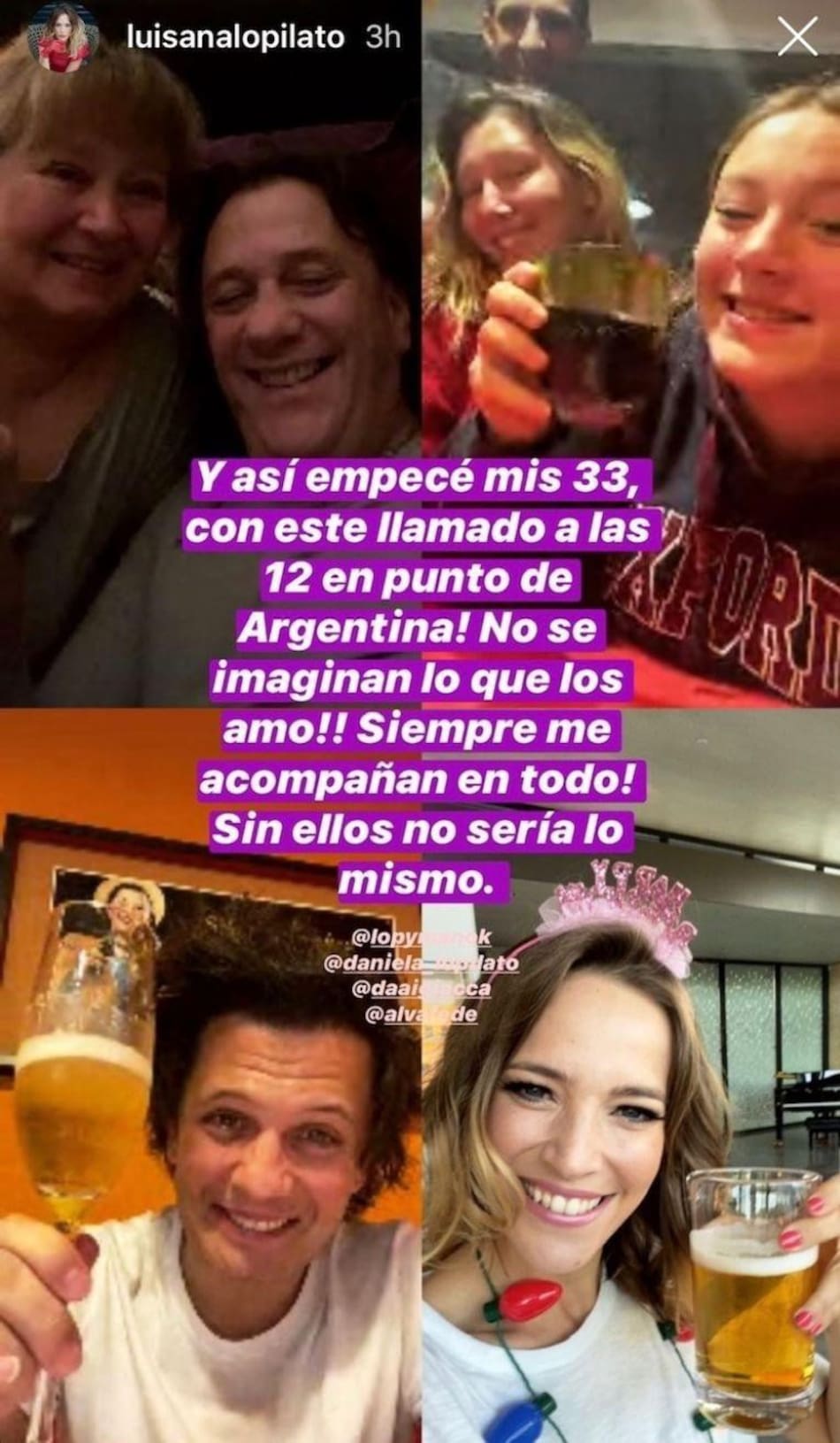 Luisana Lopilato cumpleaños