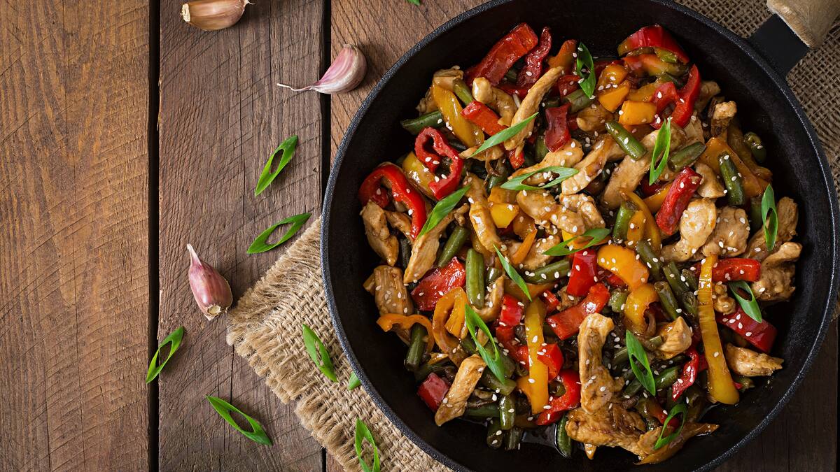 Wok de vegetales.