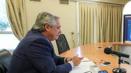 Alberto Fernández, presidente de Argentina, conferencia, NA