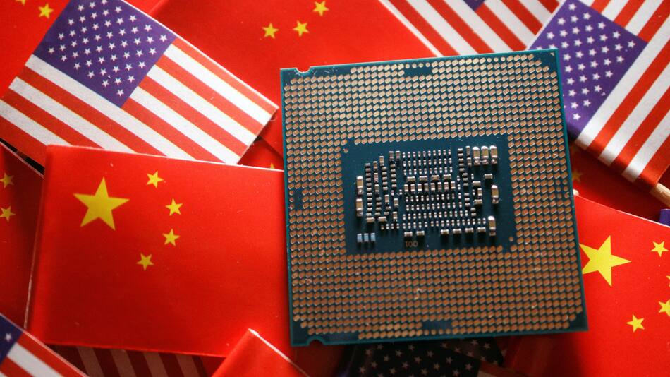 Guerra de chips entre EEUU y China. Foto: Reuters