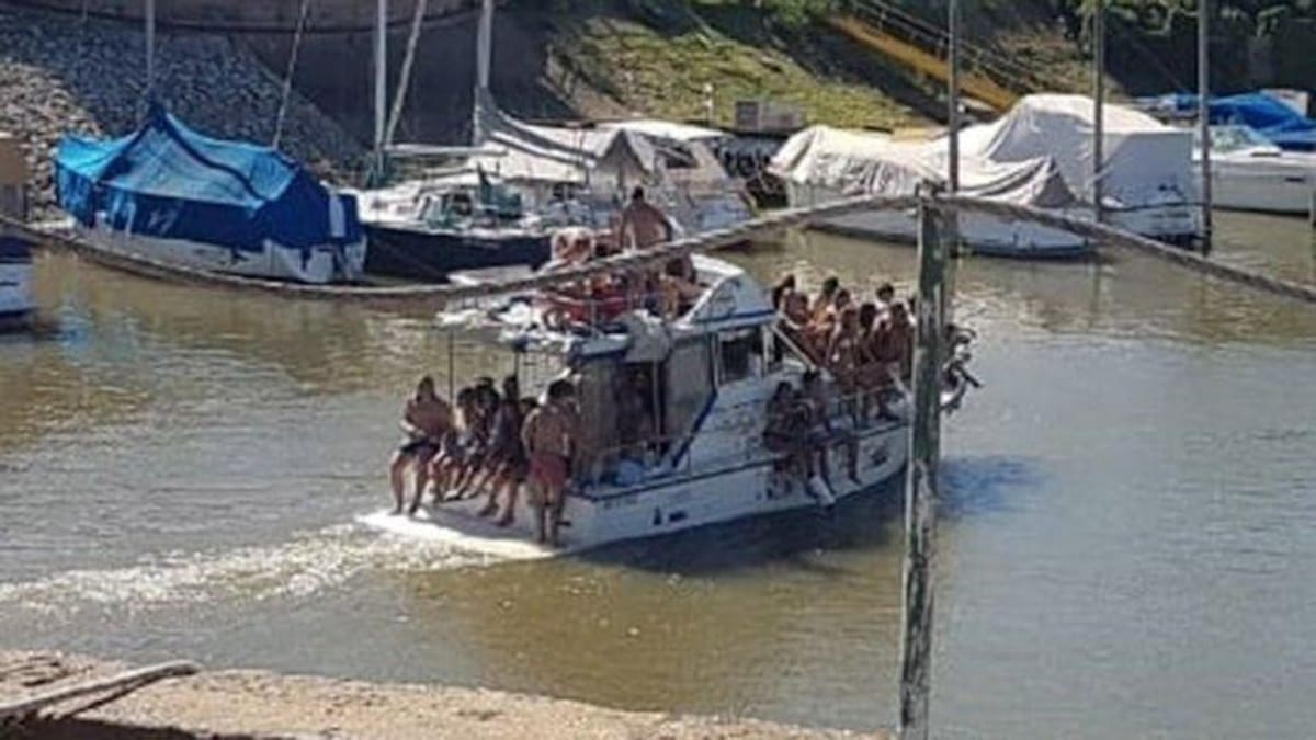 Río Paraná, hicieron fiesta clandestina en yate, casi se hunden y termina en tragedia