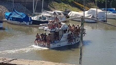 Río Paraná, hicieron fiesta clandestina en yate, casi se hunden y termina en tragedia