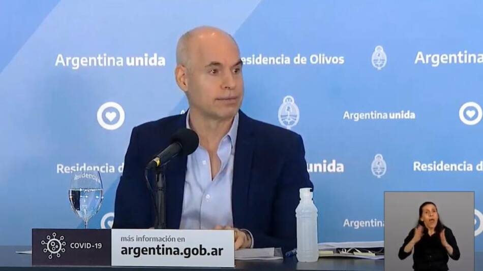 Horacio Rodríguez Larreta, anuncios por cuarentena, NA