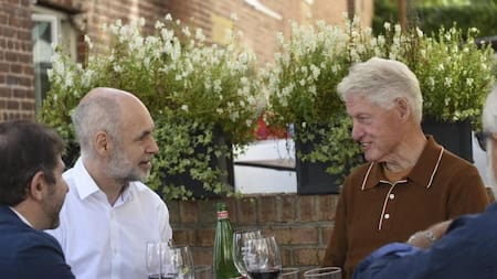 Horacio Rodríguez Larreta y Bill Clinton, NA