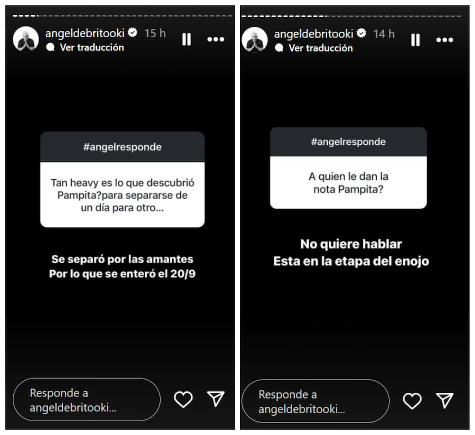 Ángel de Brito contó detalles sobre la separación de Pampita. Foto: Instagram.