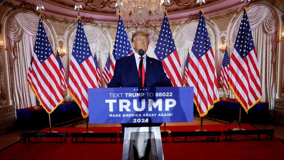 Anuncio de Donald Trump, Estados Unidos. Foto: REUTERS