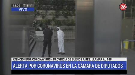 Coronavirus en el Congreso, móvil Canal 26