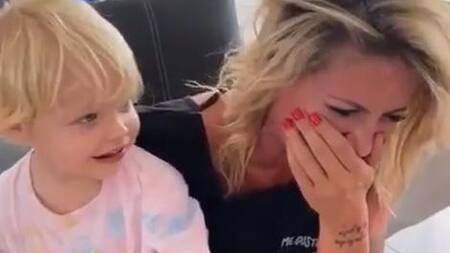 Flor Peña y Mirko, captura de video