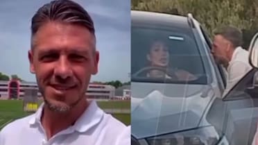 Video: la escandalosa pelea entre Martín Demichelis y su novia en Punta del Este