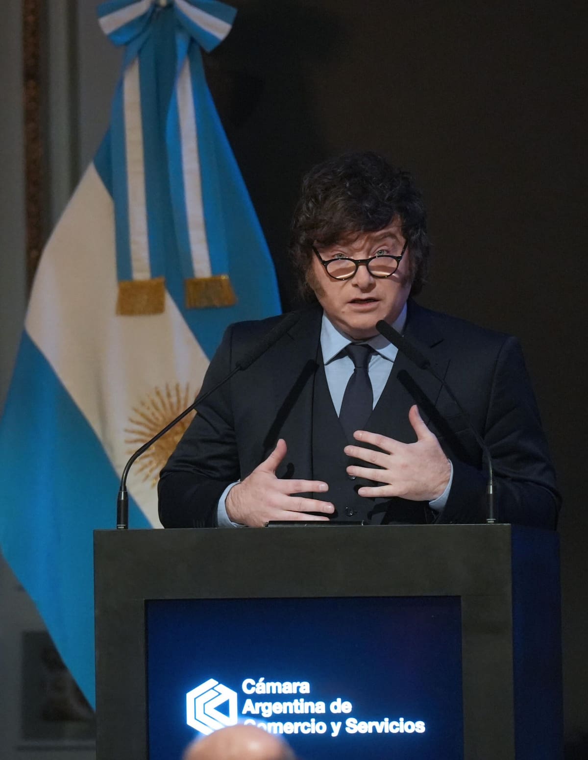Javier Milei en el Consejo de las Américas.