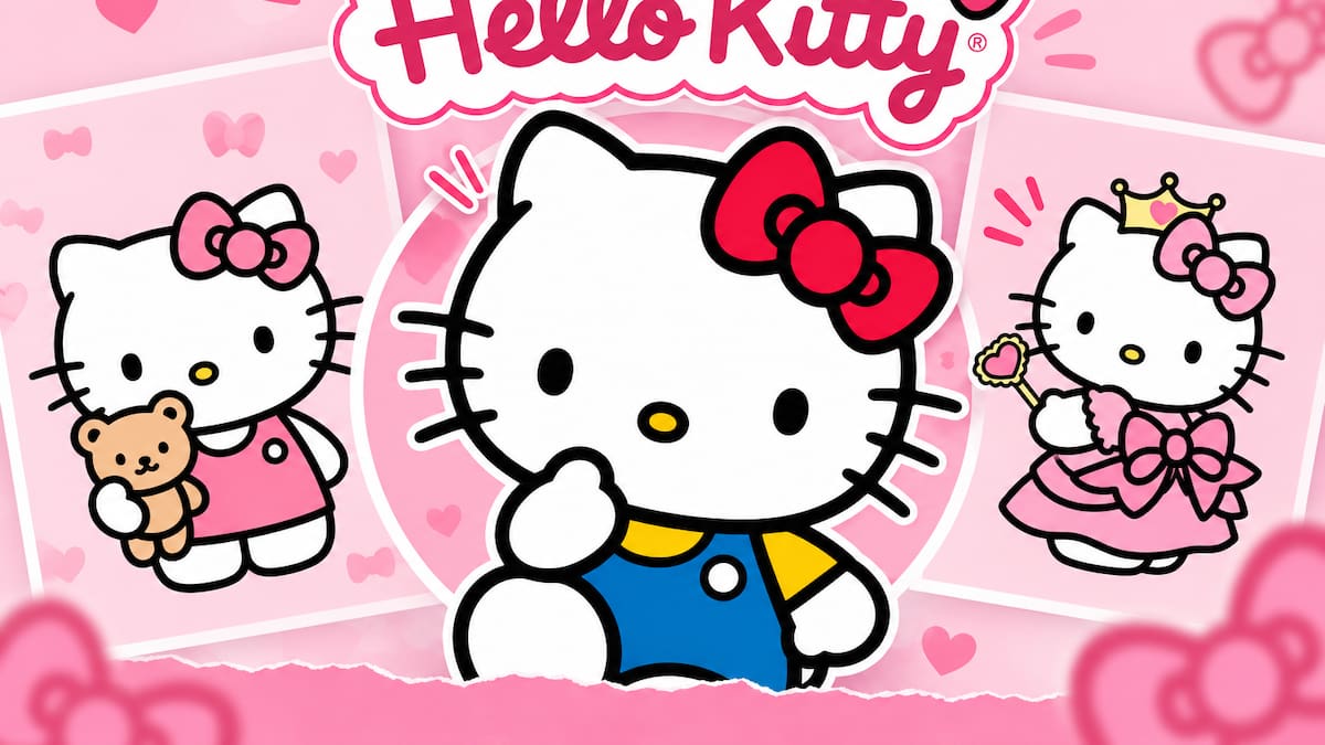 Hello Kitty; Sanrio.