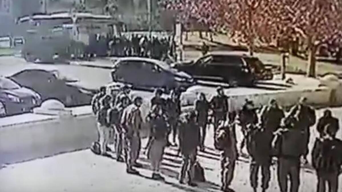 Atentado en Jerusalén - Cámara de seguridad