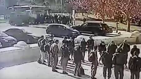 Atentado en Jerusalén - Cámara de seguridad