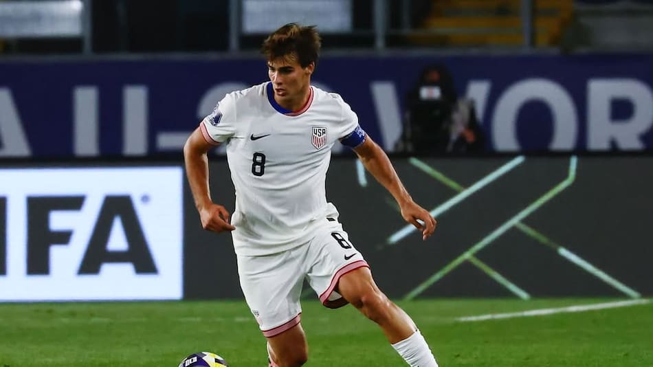 Benjamín Cremaschi, jugador de la Selección sub 20 de Estados Unidos.