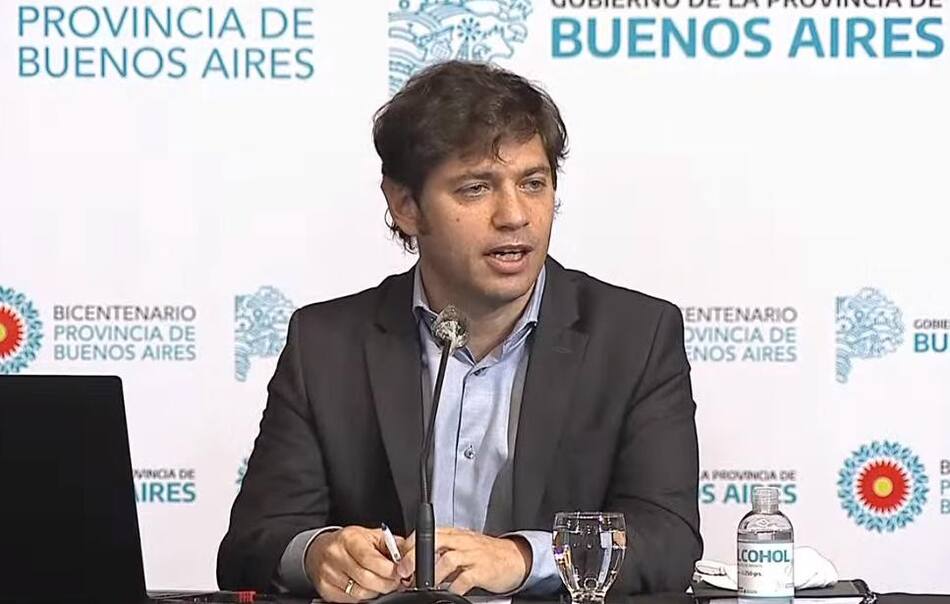 Conferencia de Axel Kicillof, gobernador de Buenos Aires, coronavirus