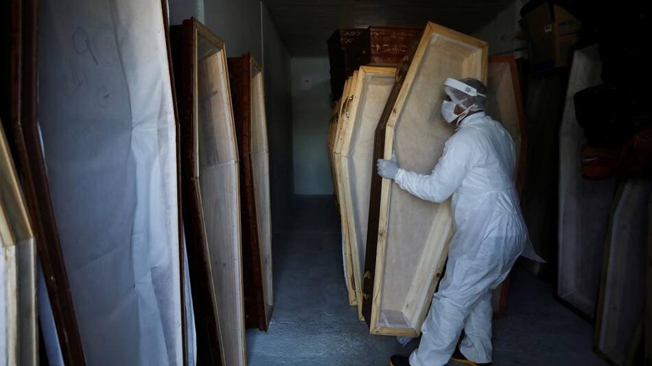 Coronavirus, Brasil, ataúdes, Reuters