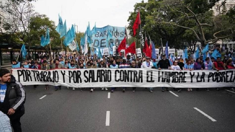Organizaciones sociales, marcha, protesta, NA
