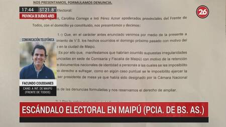 Elecciones en Maipú: Facundo Coudannes denunció que impidieron votar a más de 150 vecinos