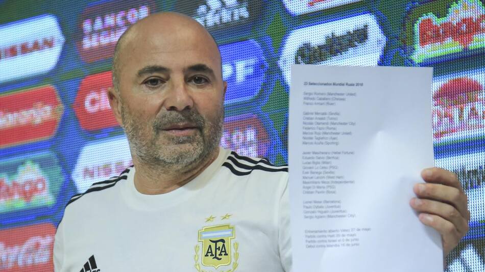 Sampaoli lista de los 23 convocados para la Selección Mundial Rusia 2018 (NA)