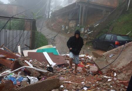 Graves daños en Brasil por las tormentas. Foto: Reuters