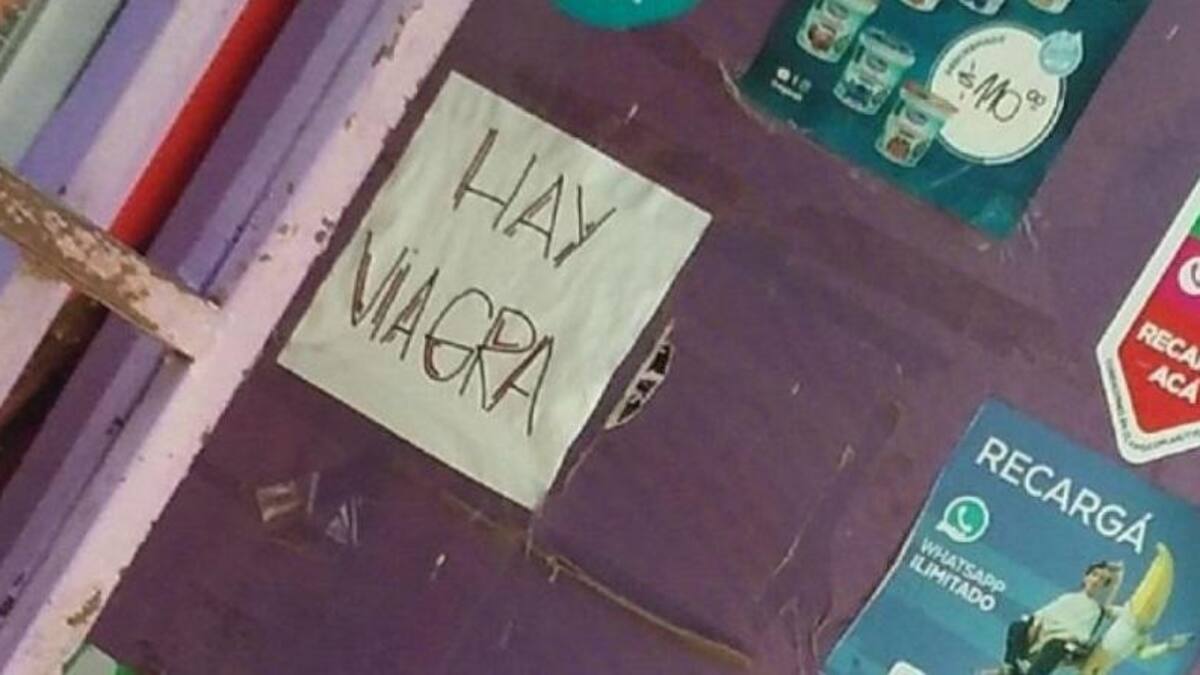 La denuncia fue acompañada por una foto con el cartel del kiosco. Foto: NA.