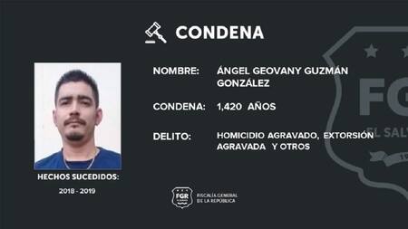 Condenado en El Salvador. Fuente: NA