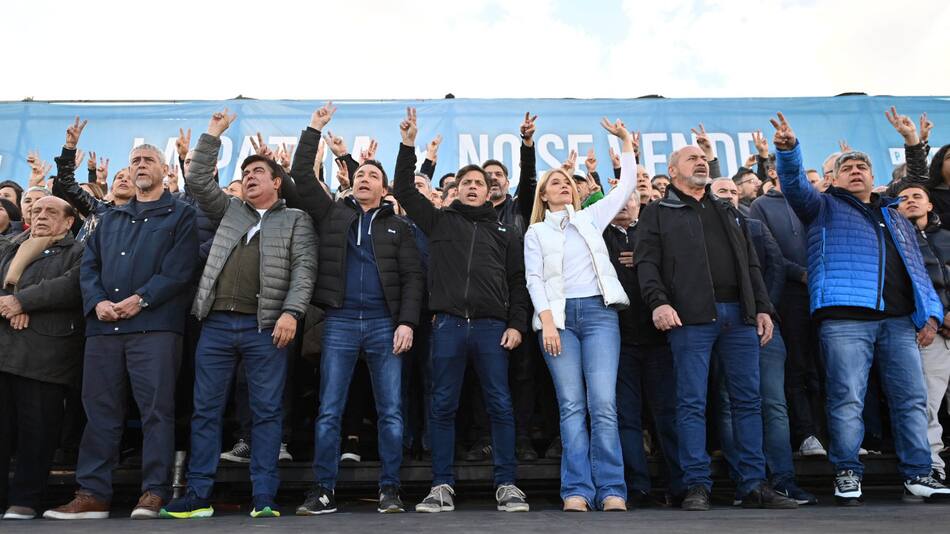 Axel Kicillof en Florencio Varela. Foto: NA.