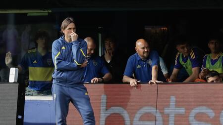 Diego Martínez, entrenador de Boca. Foto: EFE.