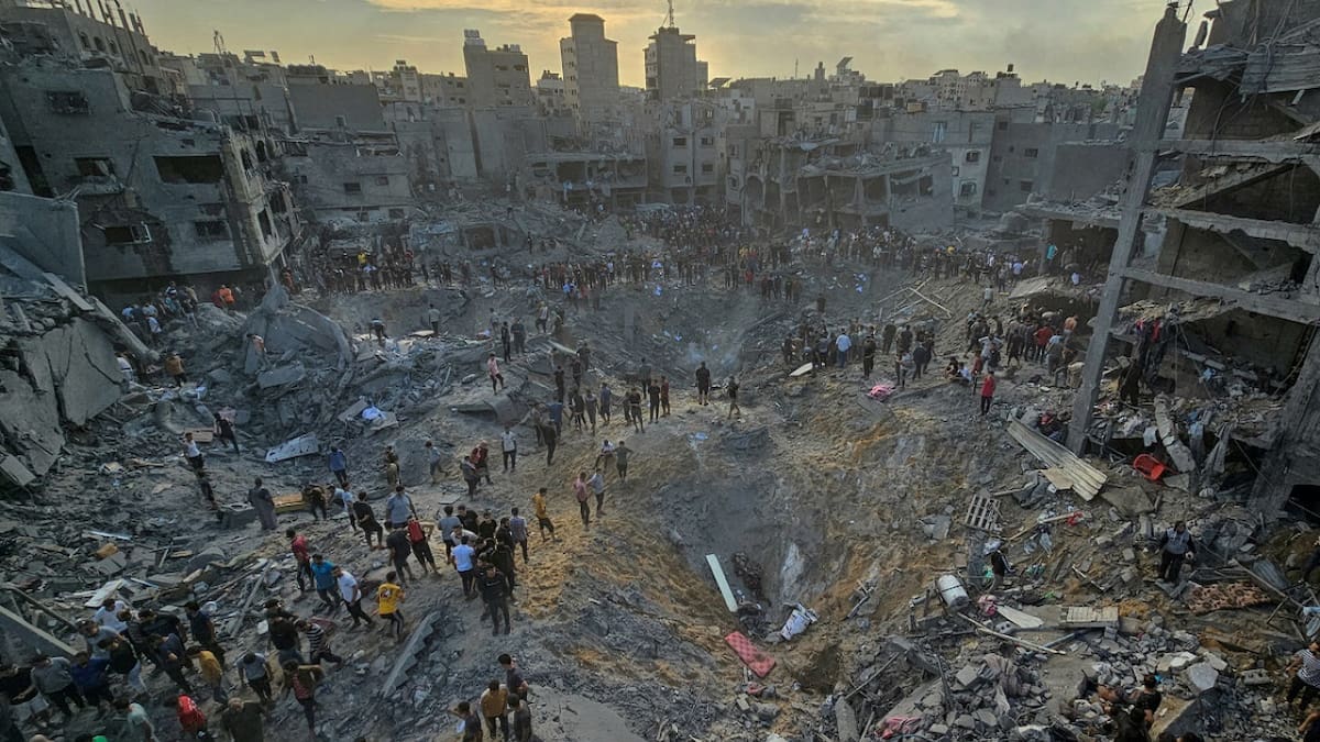 La masiva destrucción de Gaza tras los bombardeos de Israel. Foto: Reuters.