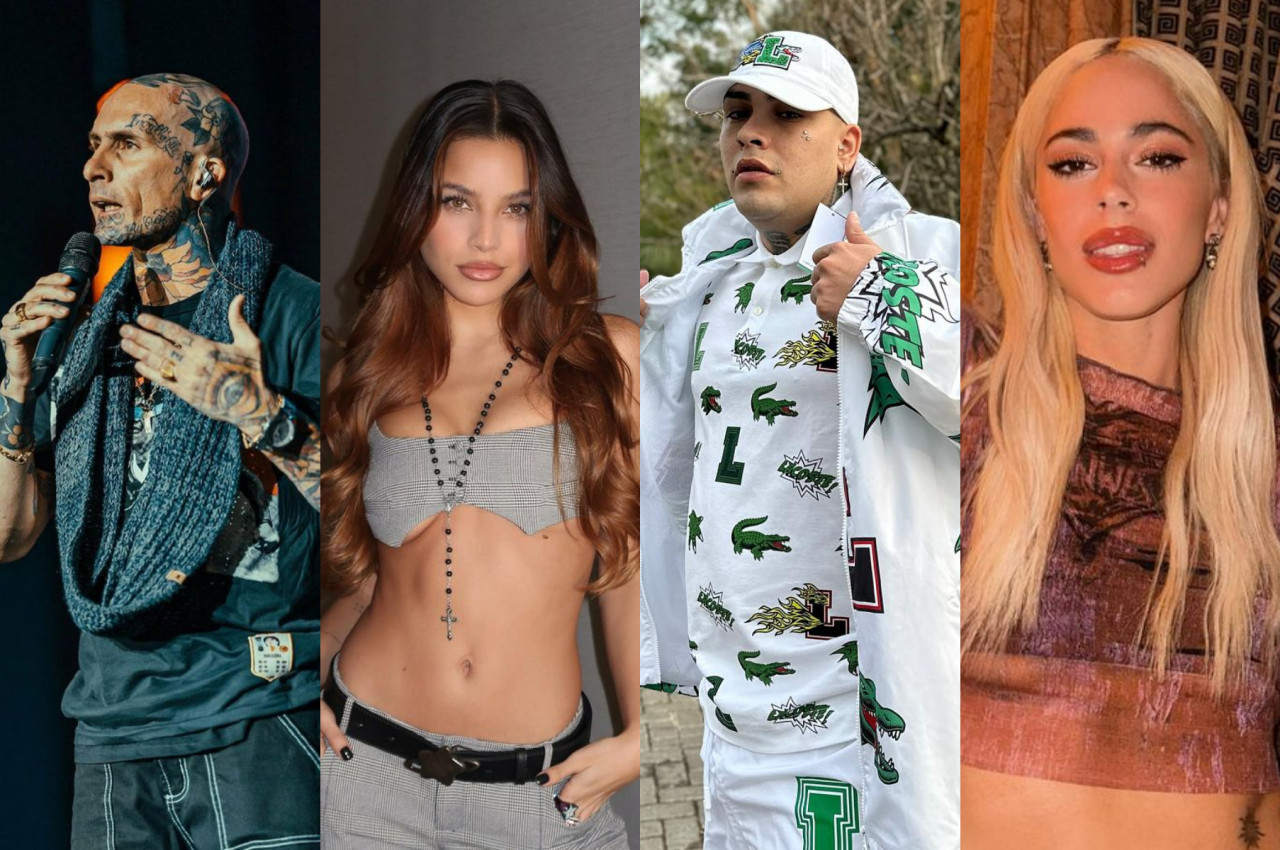 Ke Personajes, Emilia Mernes, Callejero Fino y Tini Stoessel. Fotos: Instagram.