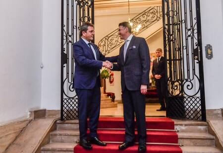 Encuentro de Sergio Massa con los embajadores de la Liga Árabe. Foto: Prensa.
