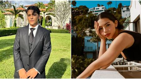 Christian Nodal y Ángela Aguilar. Fotos: Instagram.