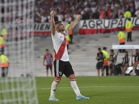 Show de Lucas Beltrán; River Plate vs. Godoy Cruz. Foto: Télam.