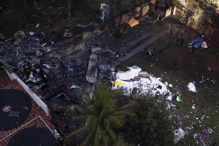 Trágico accidente aéreo en Brasil. Foto: EFE